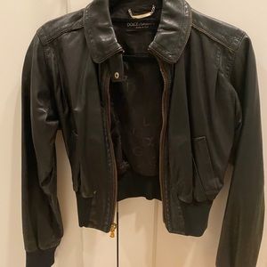 Dolce & Gabanna Crop leather Jacket